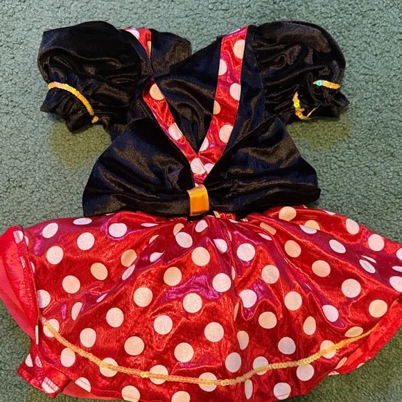 Disney Red and Black Polka Dot Kids Costume - Picture 3 of 6